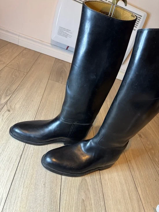 Aigle coupe Samur Equestrian  Tall Riding Black boots woman’s US 9 - Picture 2 of 7